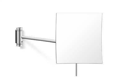 Roden International 40009 Avio High Gloss Wall Mounted Swiveling One Sided Cosmetic Mirror, 6.1 X 6.1 In.