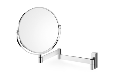 Roden International 40045 7.1 In. Linea High Gloss Wall Mounted Cosmetic Mirror With One Side Enlargement