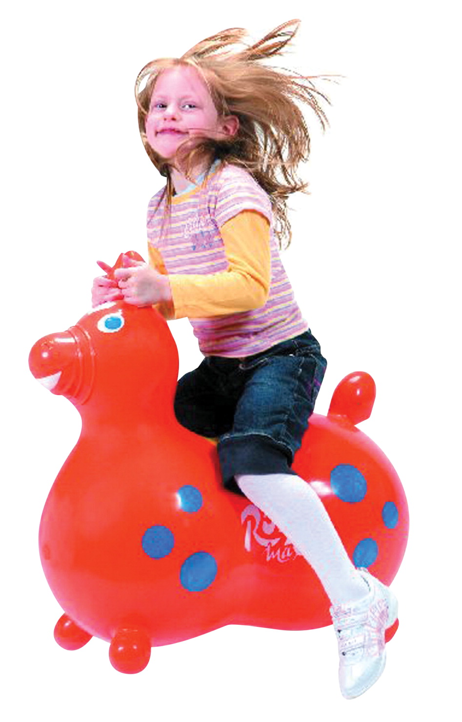 Gymnic Rody Max Inflatable Horse, 18 In. Seat, Orange
