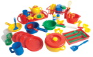 School Smart Durable Play Kitchen Dishes Pack - Pack Of 55