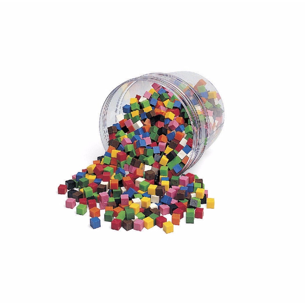 069768 Centimeter Cubes, Assorted Colors, Set Of 500