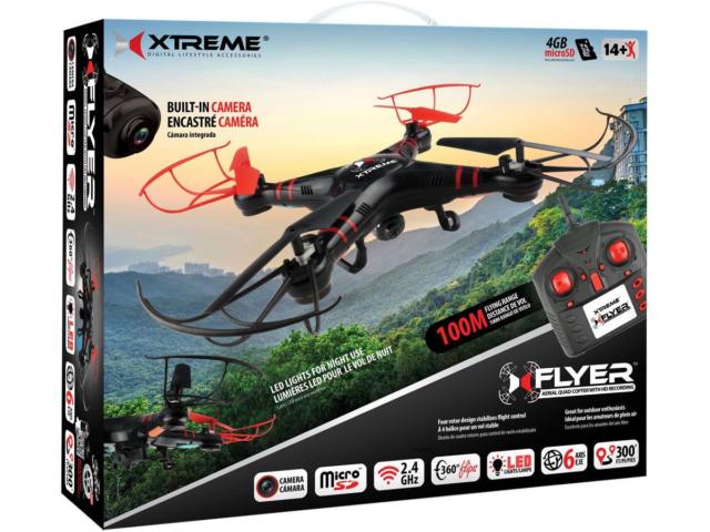 Xdg6-1004-blk Quad Copter Wifi Video Drone
