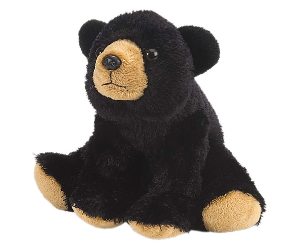 Wr10832 Cuddlekins Black Bear, 8 In.
