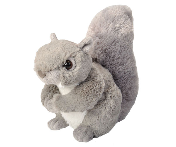 Wr16491 Cuddlekins Grey Squirrel, 8 In.