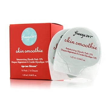 Freeze 24 By 7 185831 Skin Smoothie Retexturizing Glycolic Pads 10 Percent, 16 Pads
