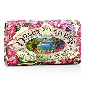 193451 Dolce Vivere Fine Natural Sicilia Soap - Bouganville Or Marine Sea Salt & Papyrus Tree, 250 G-8.8 Oz