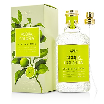 4711 195023 Acqua Colonia Lime & Nutmeg Eau De Cologne Spray For Men, 170 Ml-5.7 Oz