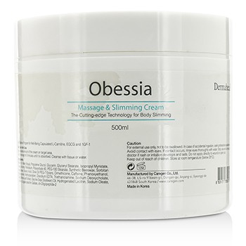 195114 Obessia Massage & Slimming Cream, 500 Ml-16.7 Oz