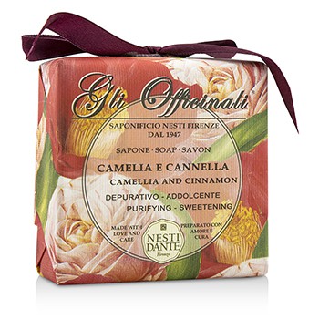 200054 Gli Officinali Soap - Camellia & Cinnamon - Purifying & Sweetening, 200 G-7 Oz