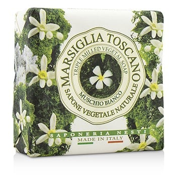 200062 Marsiglia Toscano Triple Milled Vegetal Soap - Muschio Bianco, 200 G-7 Oz