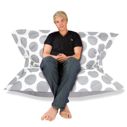 Modern Home Sol Pillow Indoor & Outdoor Anywhere Chair - White & Silver