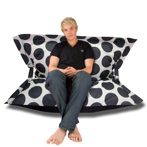 Modern Home Sol Pillow Indoor & Outdoor Anywhere Chair - White & Taupe