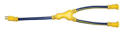 04-00094 2 Ft. Y Adapter - Blue & Yellow, Case Of 12