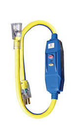 04-00103 3 Ft. 20 Amp Gfci With Lighted End - Blue & Yellow, Case Of 6