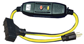 04-00105 3 Ft. 15 Amp Gfci Power Block - Yellow & Black, Case Of 6