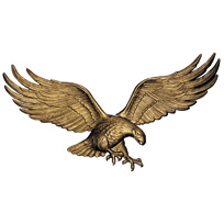 29 In. Wall Eagle - Antique Brass