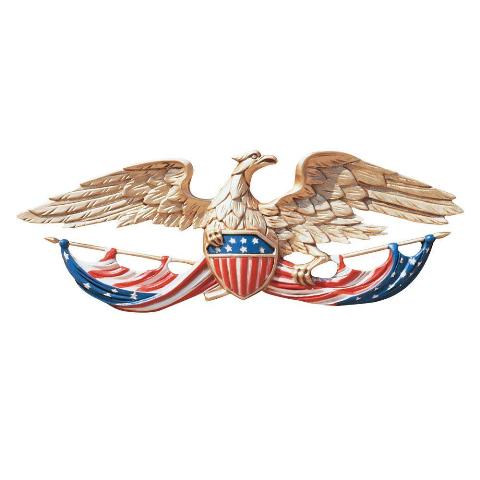 24 In. Patriotic Wall Eagle - Colorful