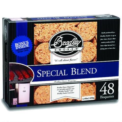 Bradley Smoker Btsb48 Special Blend Bisquettes, Pack - 48