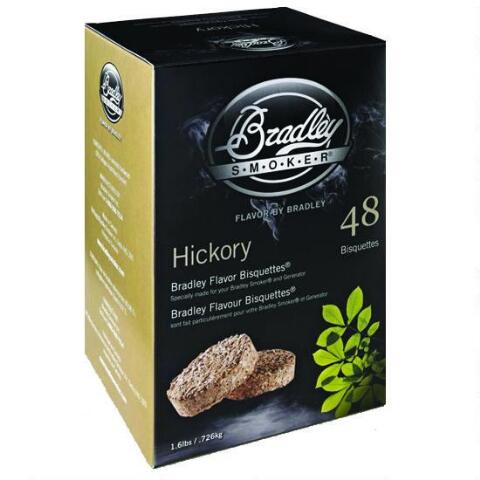 Bradley Smoker Bthc48 Hickory Bisquettes, Pack - 48
