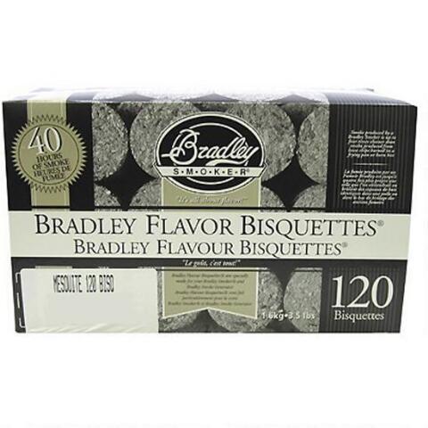 Bradley Smoker Btmq120 Mesquite Bisquettes, Pack - 120