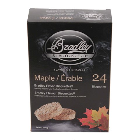 Bradley Smoker Btmp24 Maple Bisquettes, Pack - 24
