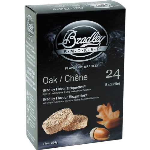 Bradley Smoker Btok24 Oak Bisquettes, Pack - 24