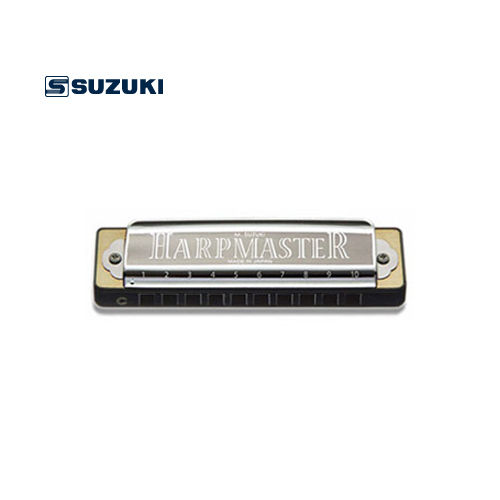 Suzuki 313205 Harpmaster 10-Hole Diatonic Harmonica with Hard Case Key of F