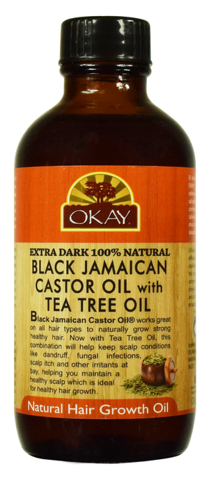 Extra Dark Black Jamaican Castor Oil With Tea Tree Oil, 118 Ml - 4 Oz