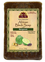 African Black Soap Bergamont, 156 G - 5.5 Oz