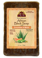 African Black Soap Cucumber & Melon, 156 G - 5.5 Oz
