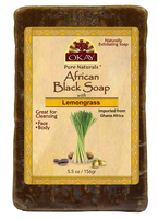 African Black Soap Lemongrass, 156 G - 5.5 Oz