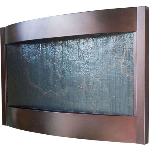 Bluworld Cthrrs Contempo Terra Oil Rubbed Bronze With Slate Wall Fountain