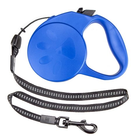 Brybellyholdings Alsh-004 10-foot Xs Retractable Dog Leash - Blue