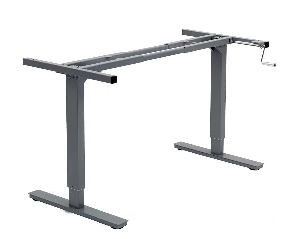 Canary Abc256gr Modern Height Adjustable Crank Desk - Grey