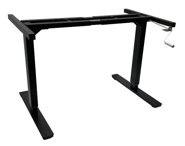 Canary Modern Height Adjustable Crank Desk - Black
