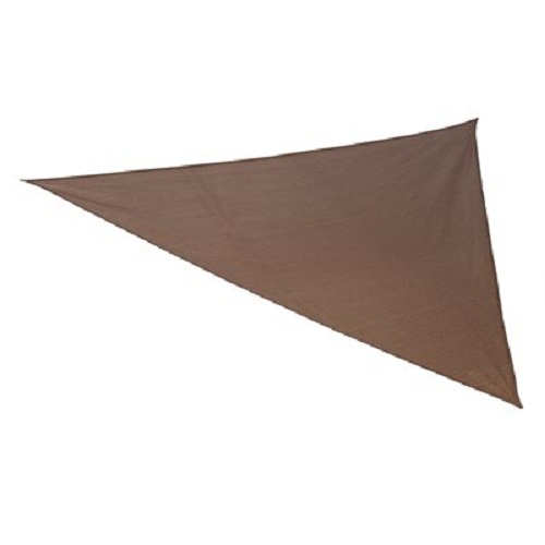 Gale Pacific 449322 Ready To Hang Shade Sail Triangle 16 Ft. X 5 In., Mocha