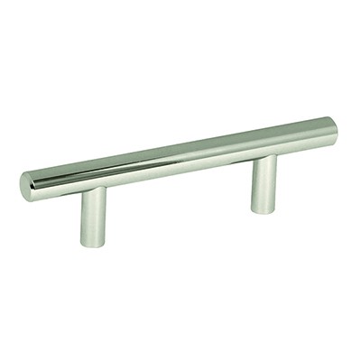 Pull Center Bar Pull Polished Nickel - 3 In.