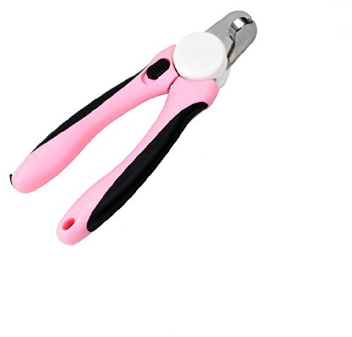 6.5 Inch Nail Clippers For Dogs & Cats With 1 Nail File, Pink