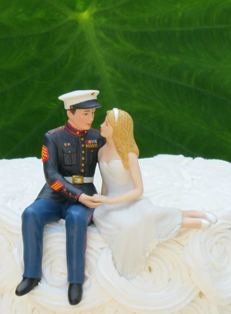 B013kpmopk Marine Wedding Cake Topper