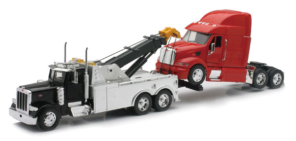 New-ray Toys Ss-12053 Peterbilt Tow Truck With Cab Pack Of 6