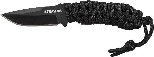 SCHF46 Schrade Full Tang Fixed Blade Neck Knife - Drop Point