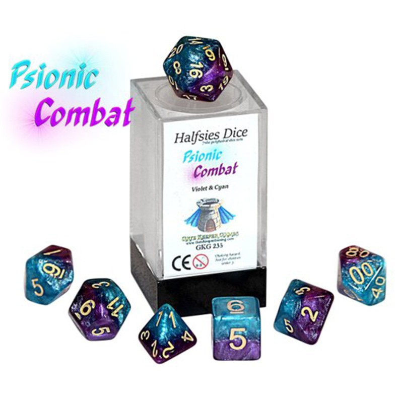 Gkg235 Psionic Combat Halfsies 7-dice Set