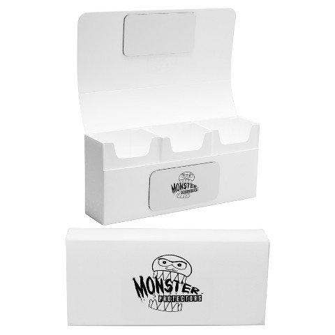 Montdw904 Deck Box-triple Monster Matte, White