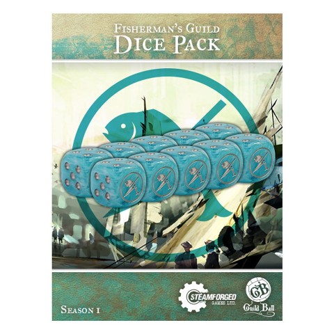 Stegbacc01-015 Guild Ball Fishermans Dice, Set Of 10