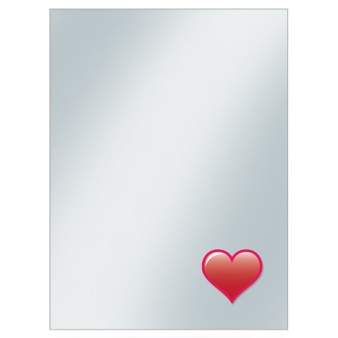 Deck Protector-sleeve Covers Emoji Heart, Pack Of 50