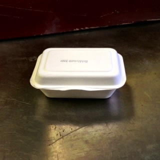 Bcs06 Compostable Bagasse Clamshell Hoagie Box - Pack Of 200