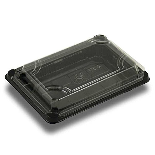 Pla-st02 Compostable Clear Take-out Tray With Lid Combo - Pack Of 300