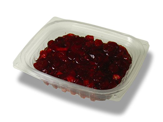 Pla-kd8 8 Oz Compostable Clear Hinged Deli Container With Lid - Pack Of 300