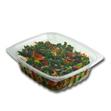 Pla-kd24 24 Oz Compostable Clear Hinged Deli Container With Lid - Pack Of 200
