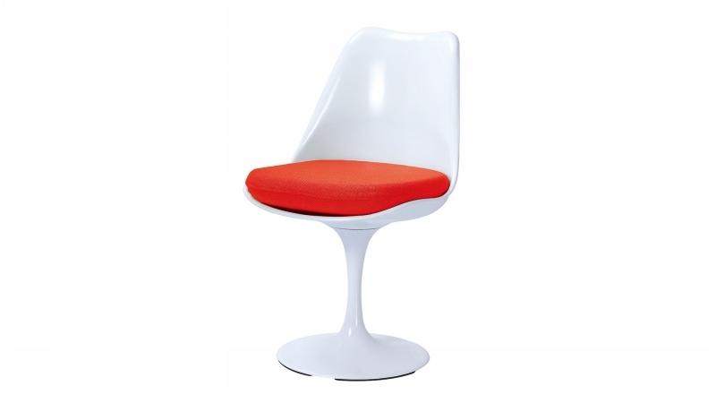 Ahu-034-red-07 Negroni Red Dining Chair With Chrome Legs